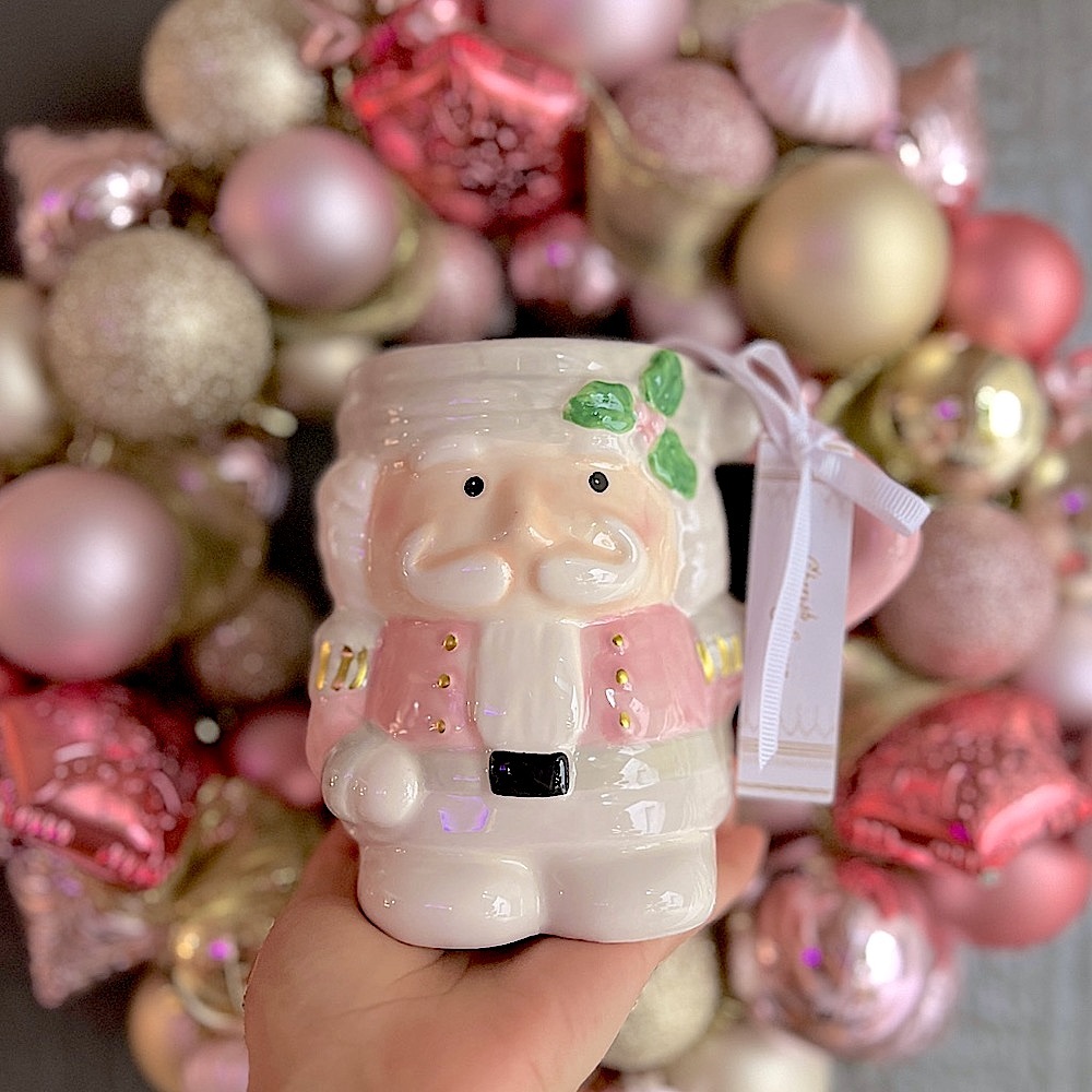 ✨NEW🩰Arlington Designs Pink Nutcracker Christmas Mug🎄